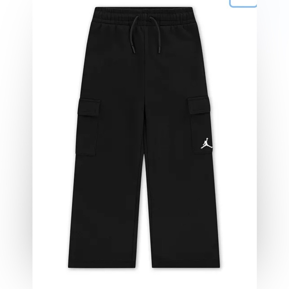 NWT! Big Girls Jordan Brooklyn Black Fleece Cargo Pants, sz M